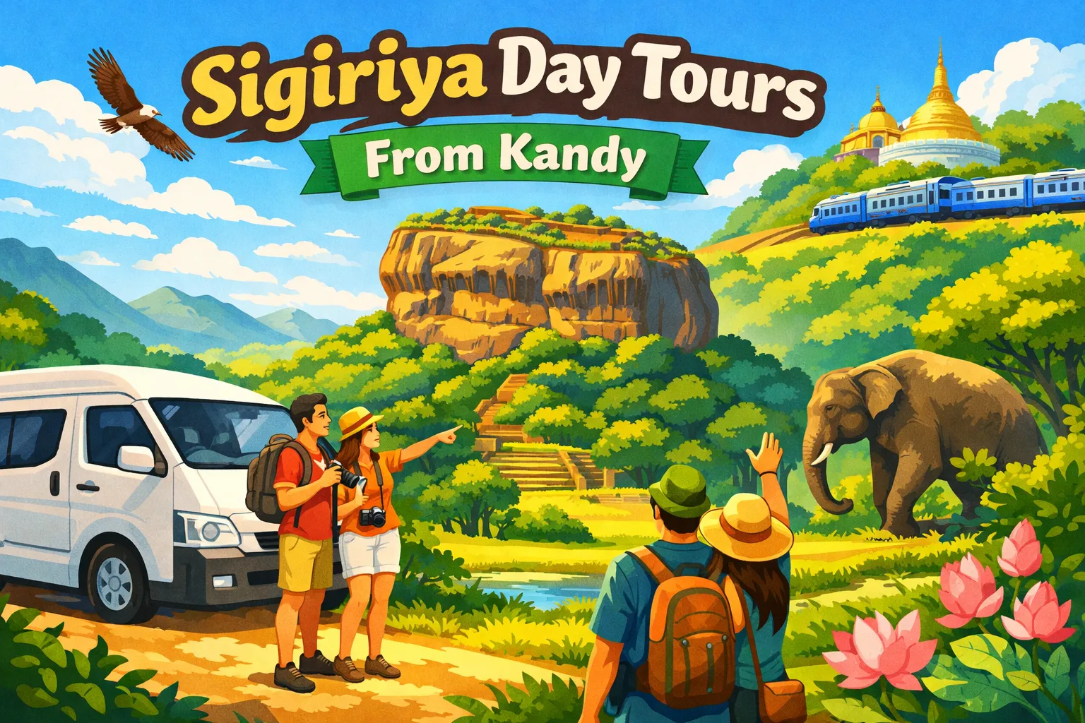 Sigiriya Day Tours from Kandy with Hotel Pickup