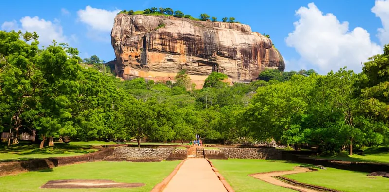 Sigiriya surrounded by Sri Lanka’s green countryside