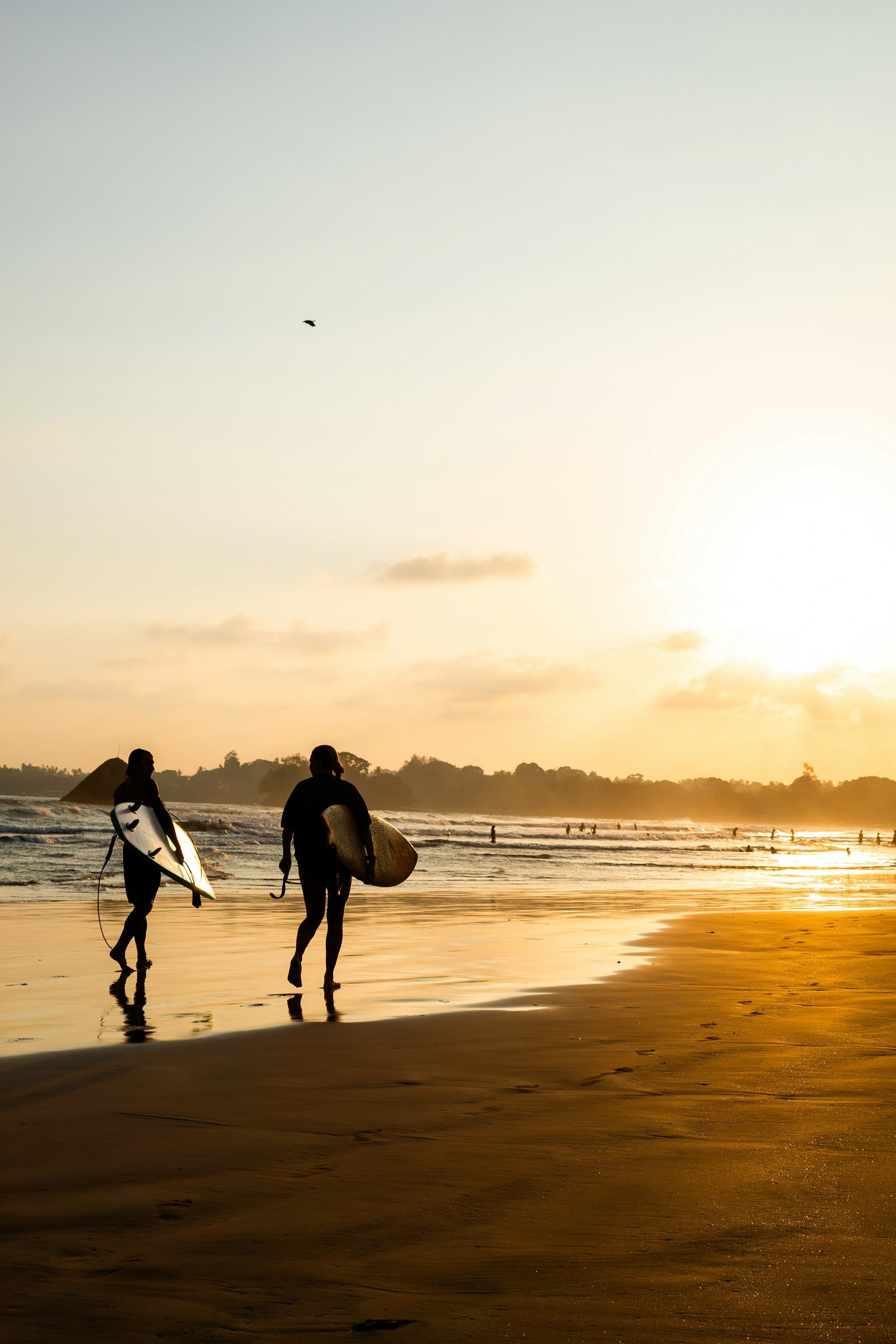 Weligama Beach at sunset